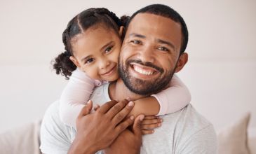 Man and young girl